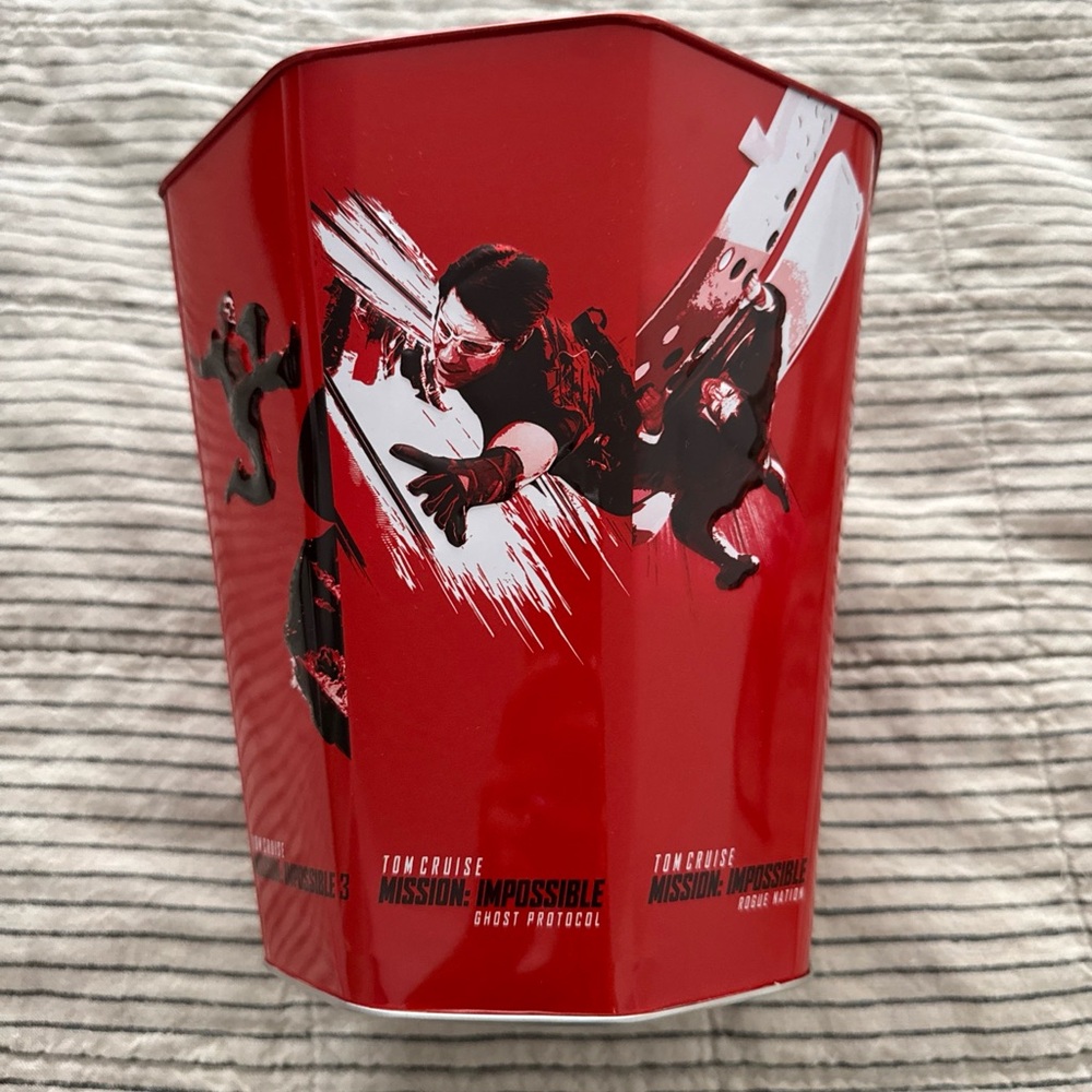 Mission Impossible Final Reckoning Promo Tin Aluminium Popcorn Bucket